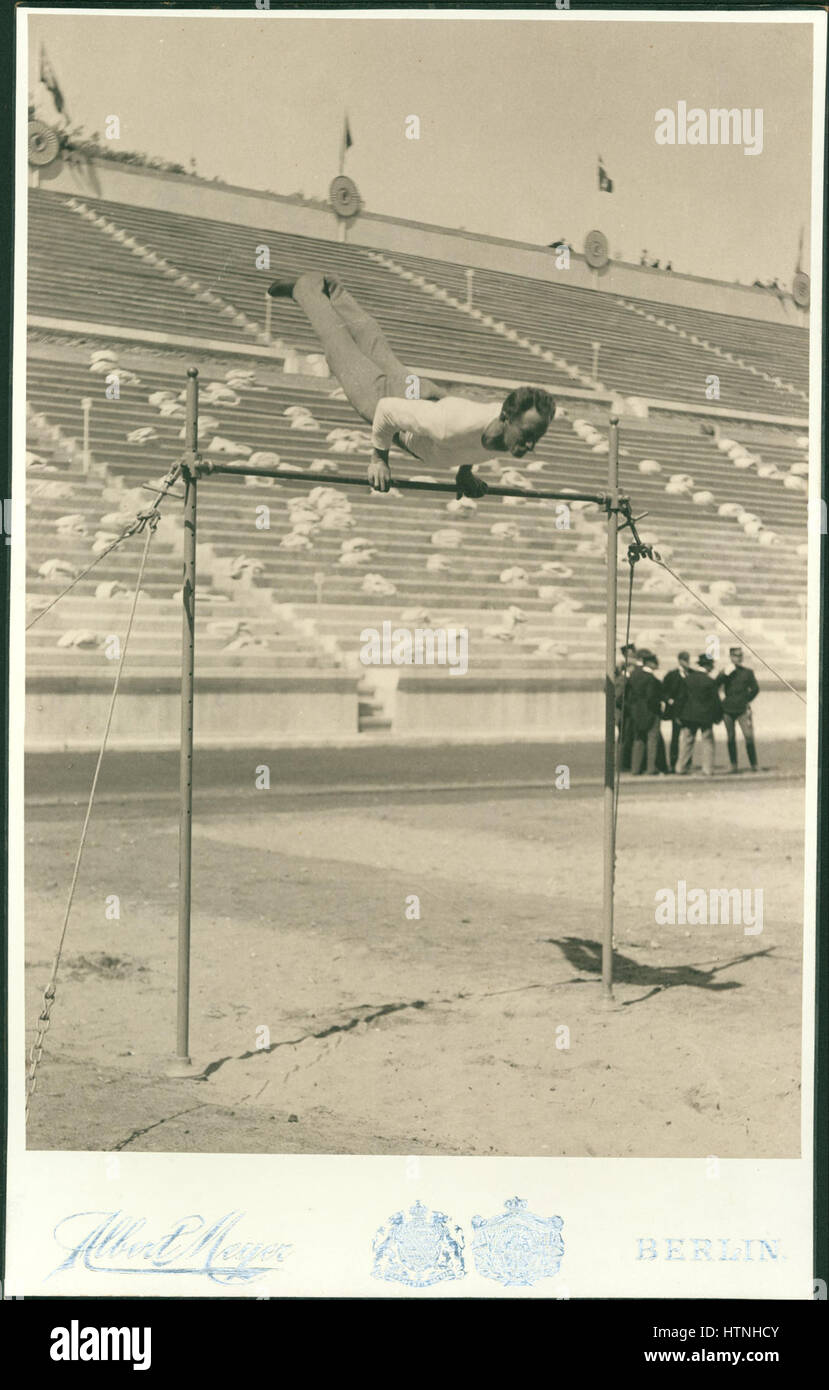 Olympic Games, 1896; the athlete Herman Weingartner, horizontal 