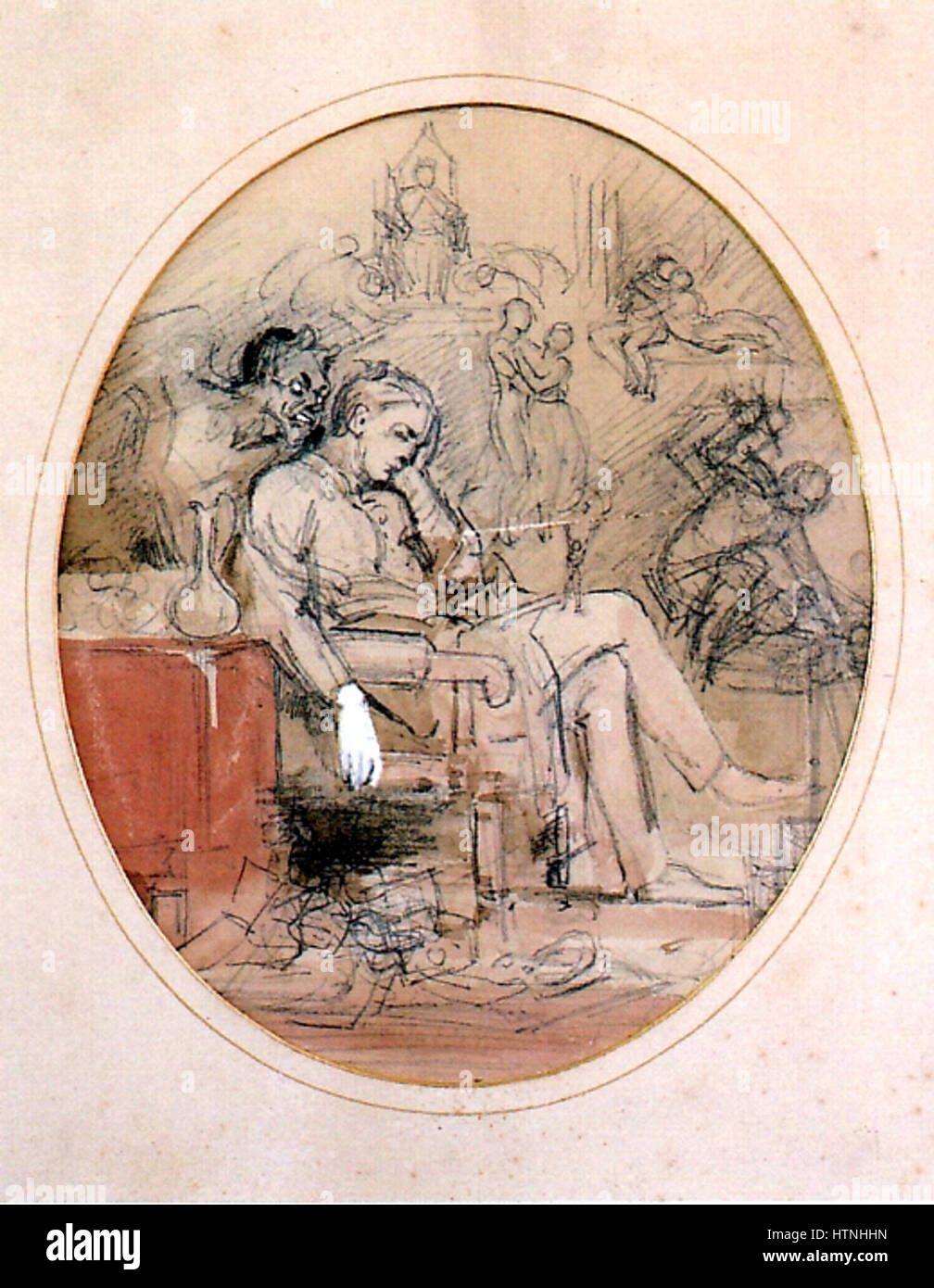 Mansel Lewis SelfPortrait 1866 Stock Photo Alamy