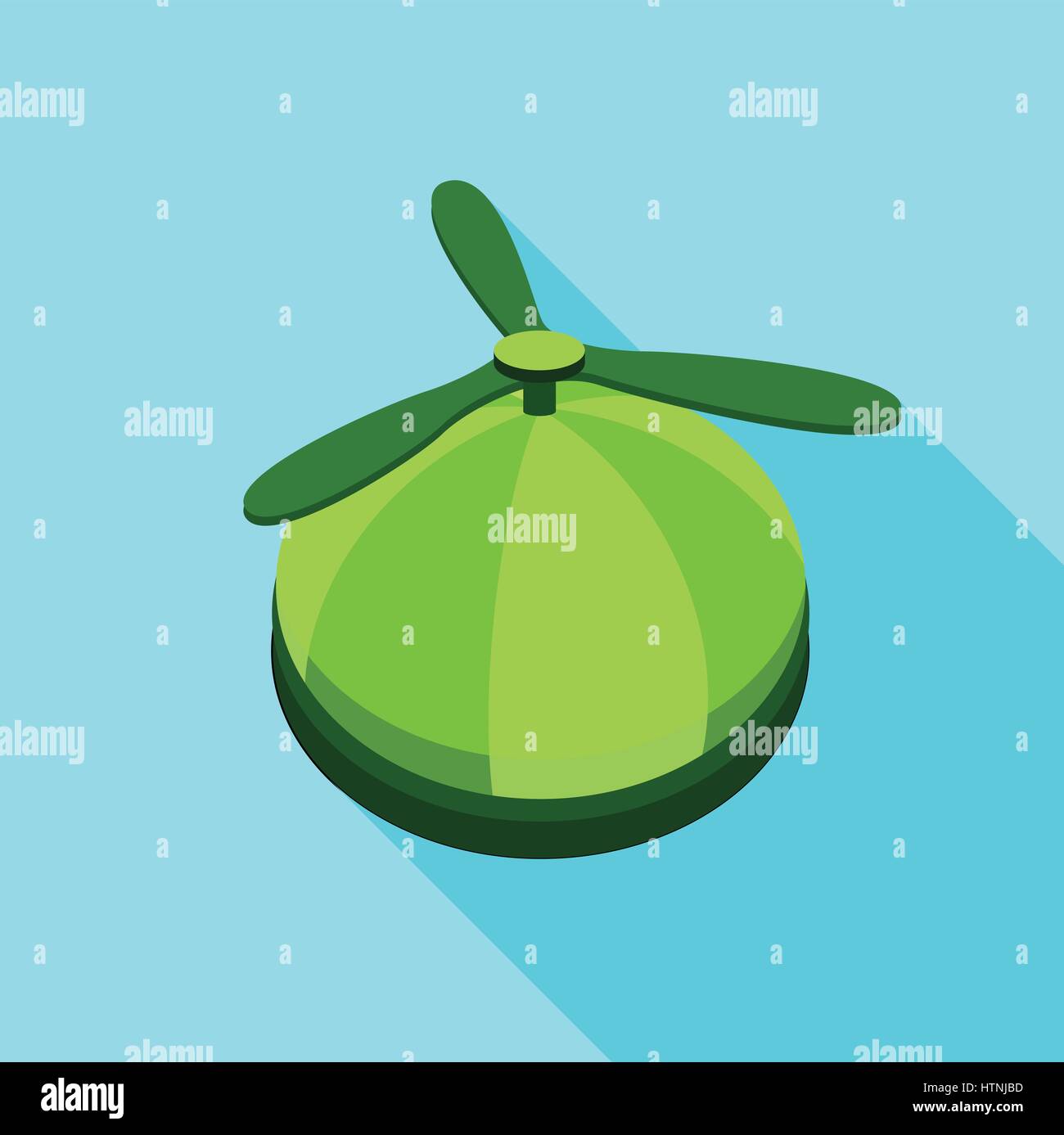 Propeller hat icon. Flat illustration of propeller hat vector icon for