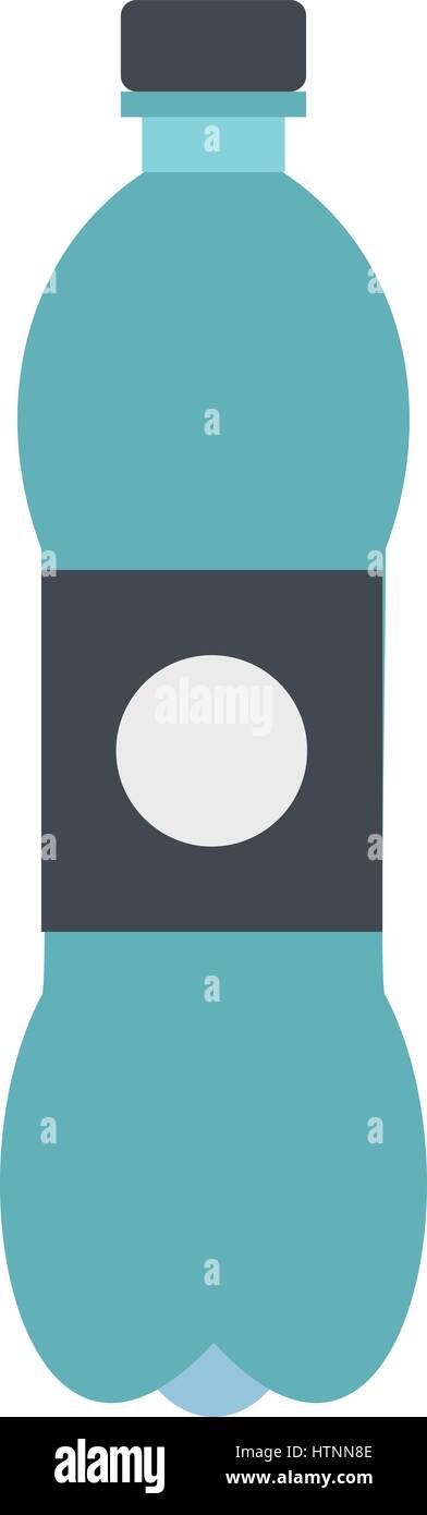 Bottle icon in flat style isolated on white background vector ...
