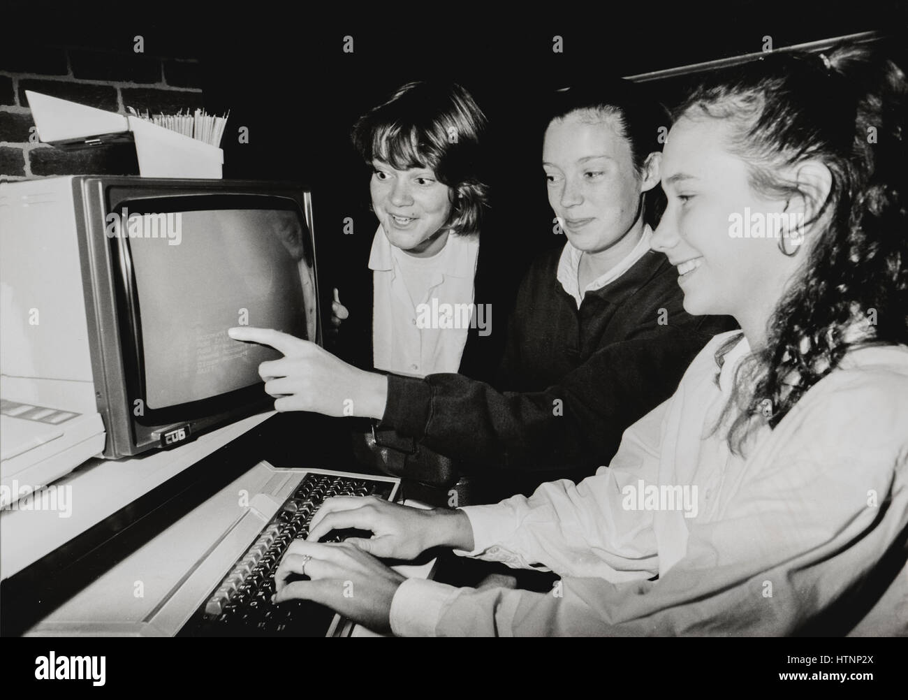 Archive image - Classrooms at Uckfield Comprehensive School photographed in the early 1980s. The school was later renamed Uckfield Community College. Stock Photo