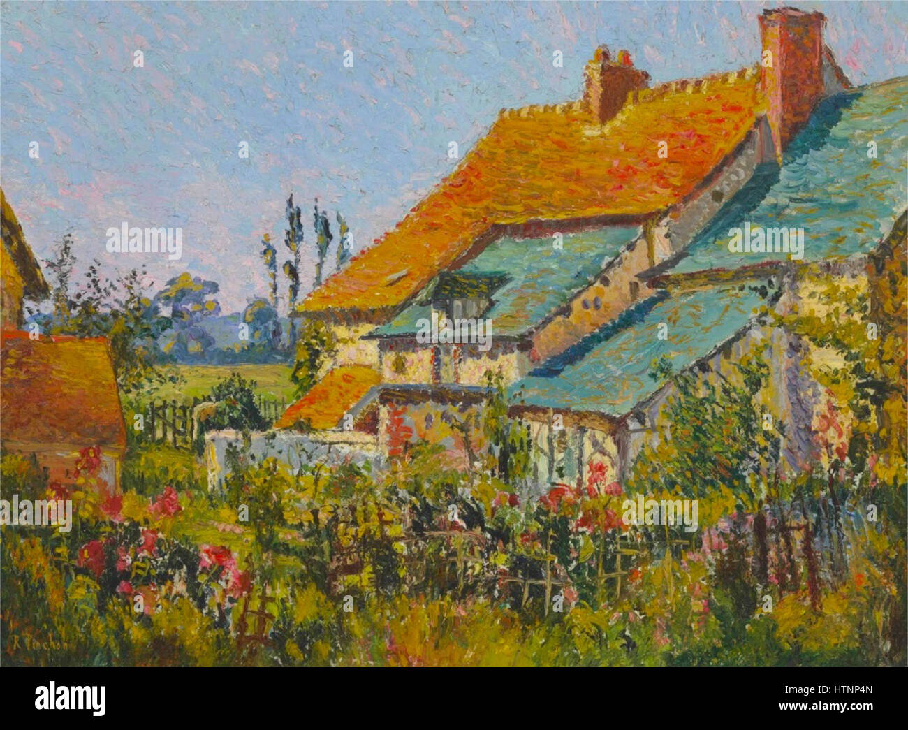 Gustave Cariot Les Toits Rouges Les toits rouges hi-res stock photography and images - Alamy