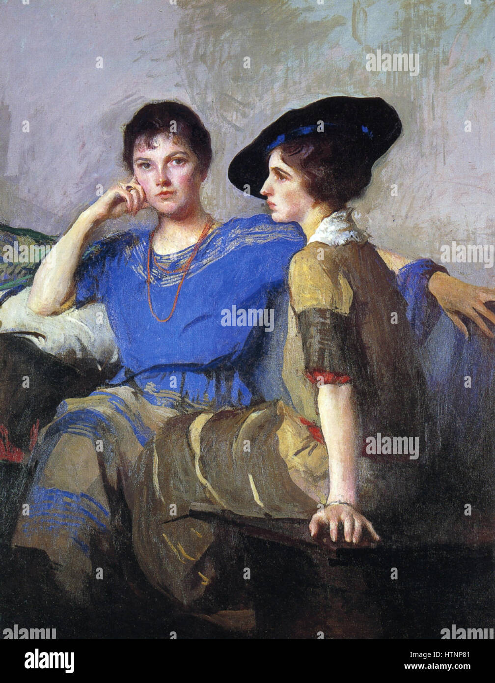 The Sisters Edmund Tarbell Stock Photo