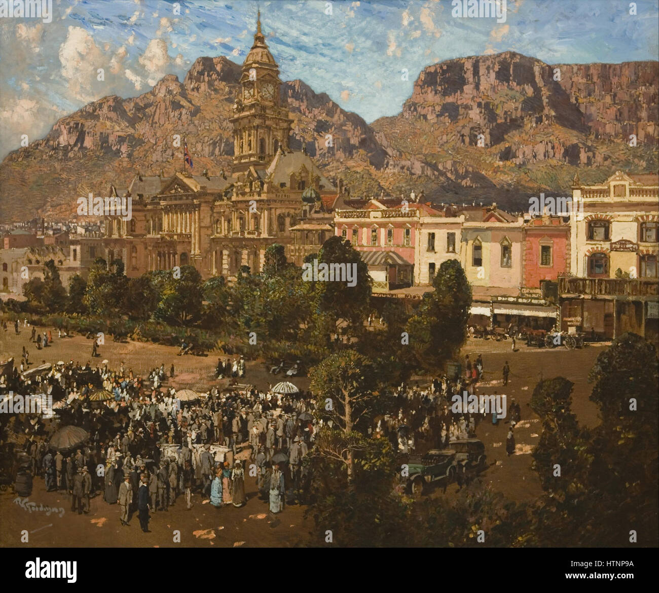 Art painting robert gwelo goodman city hall hires stock photography