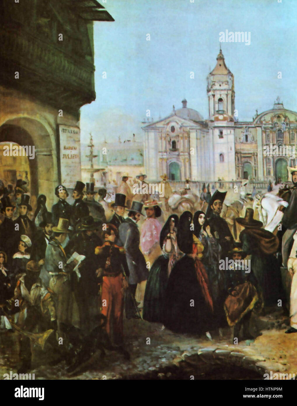 Plaza-de-Lima-1843 Stock Photo