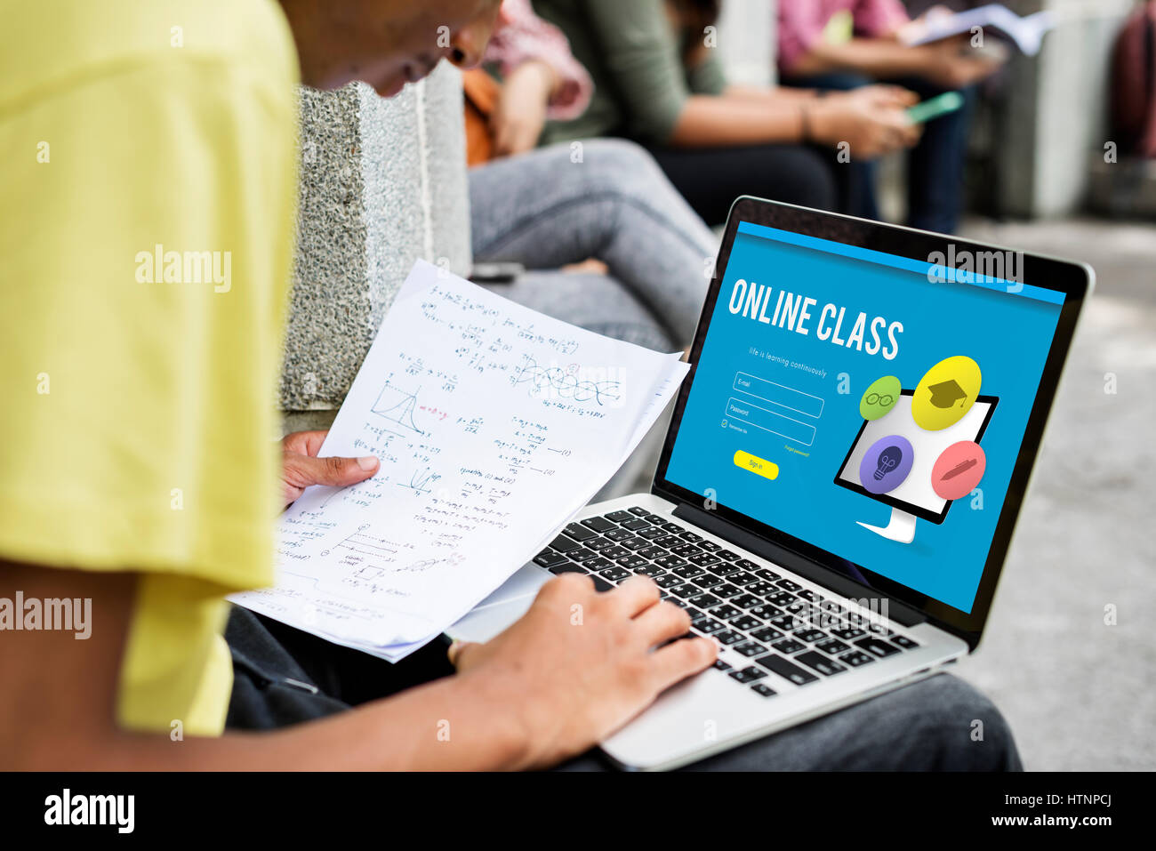 Training Study Knowledge E-learning Concept Stock Photo - Alamy
