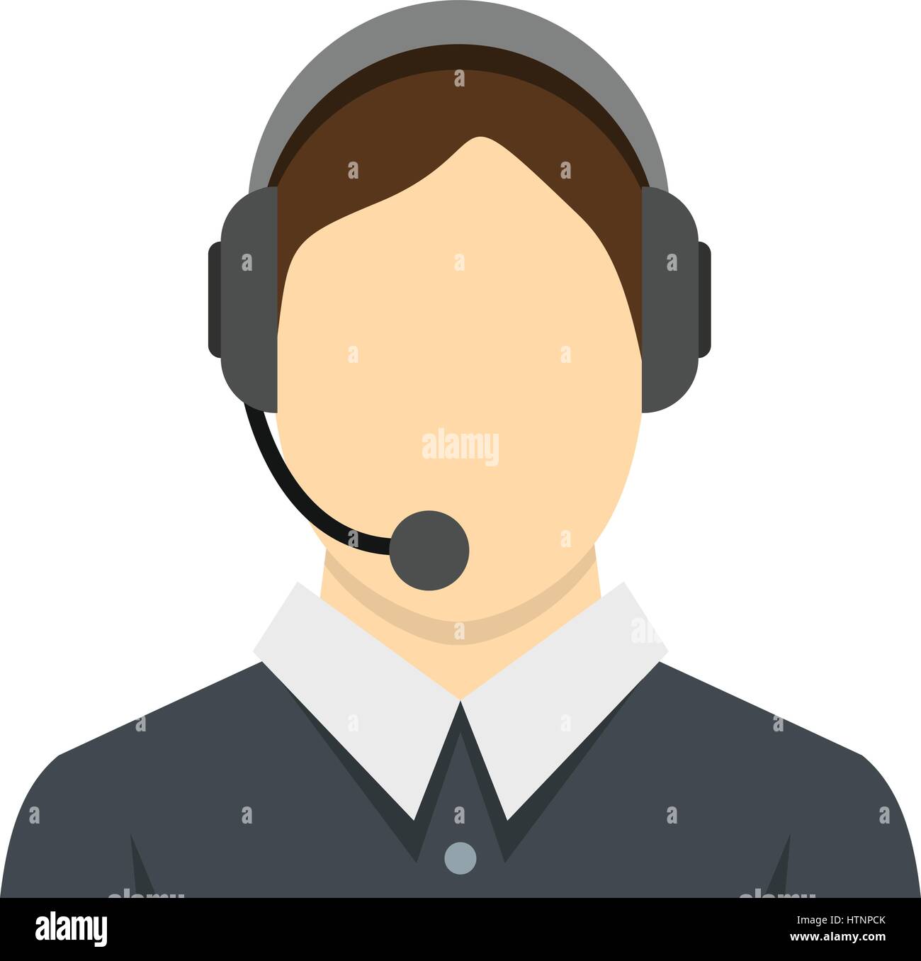 Call center portrait face Stock Vector Images - Alamy