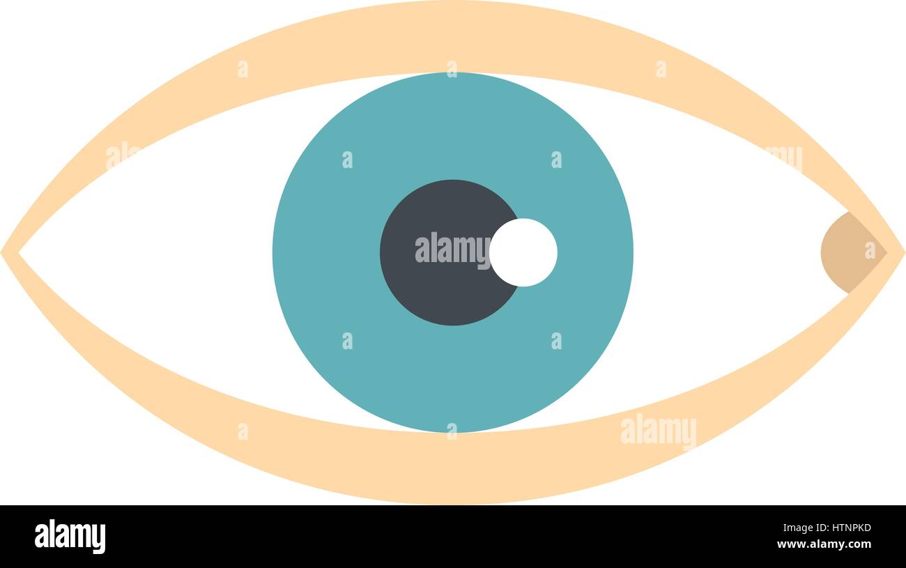 Healthy eye icon, flat style Stock Vector Image & Art - Alamy