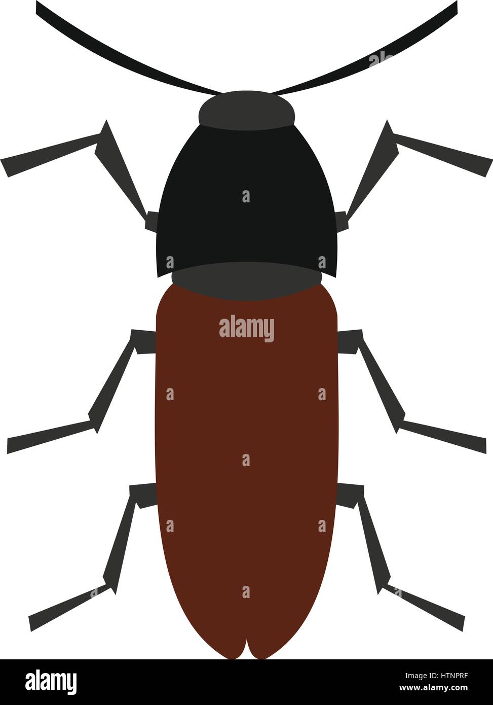 Brown bug icon, flat style Stock Vector Image & Art - Alamy