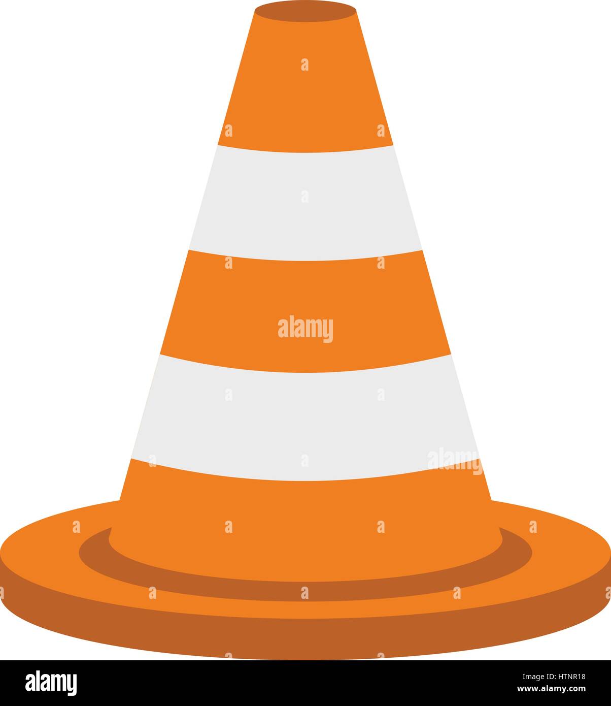 Traffic cone icon, flat style Stock Vector Image & Art - Alamy