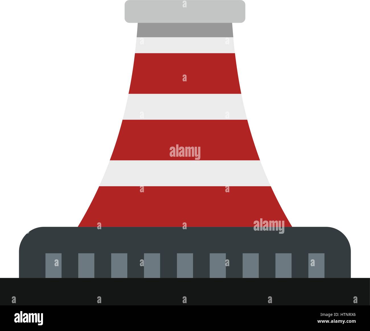 Refinery with pipe icon, flat style Stock Vector Image & Art - Alamy