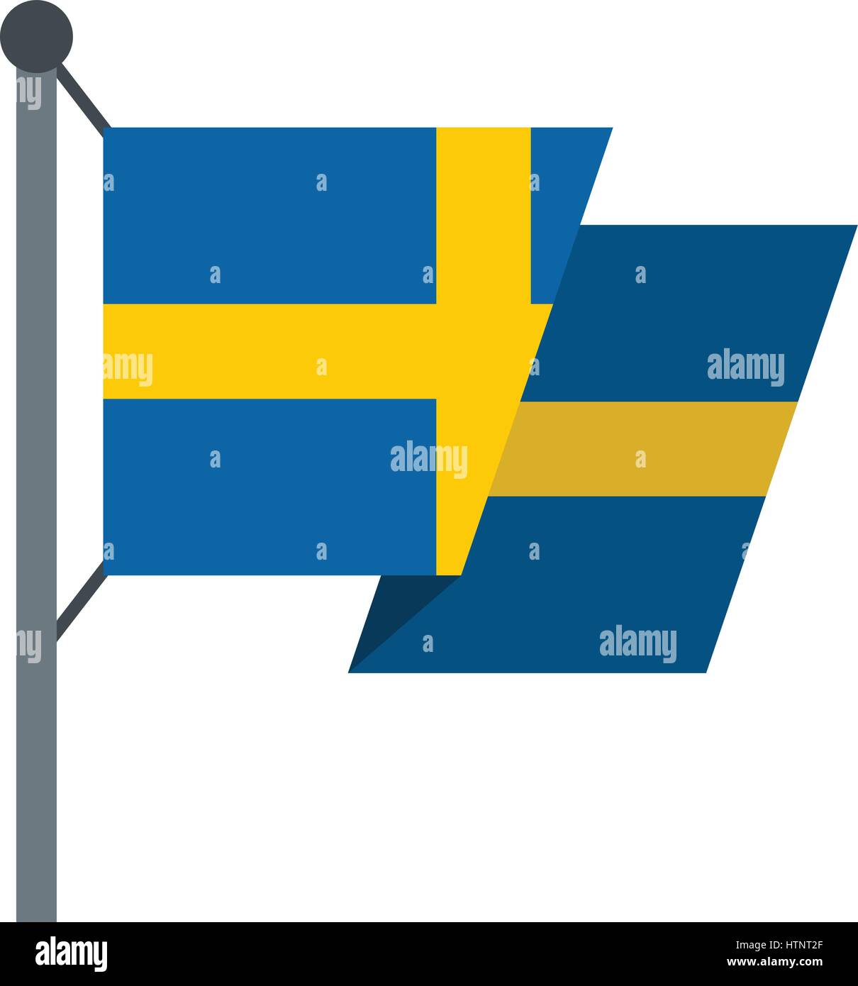Flag of Sweden icon, flat style Stock Vector Image & Art - Alamy