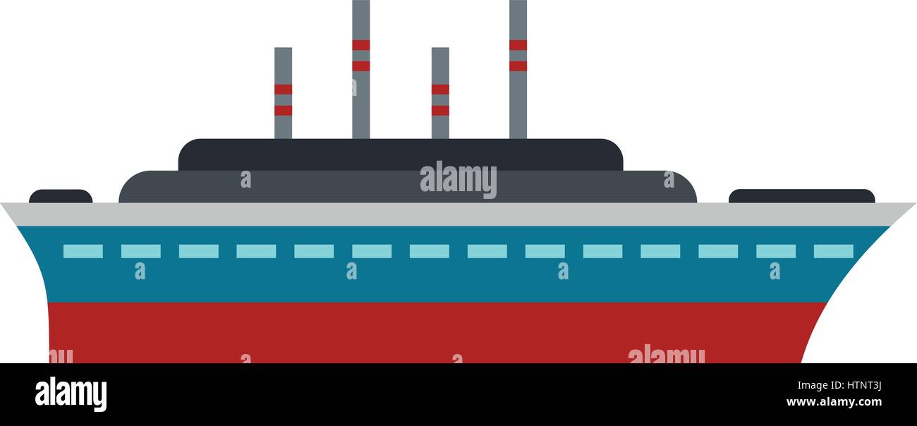 Ship icon, flat style Stock Vector Image & Art - Alamy