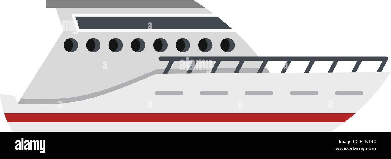 Yacht icon, flat style Stock Vector Image & Art - Alamy