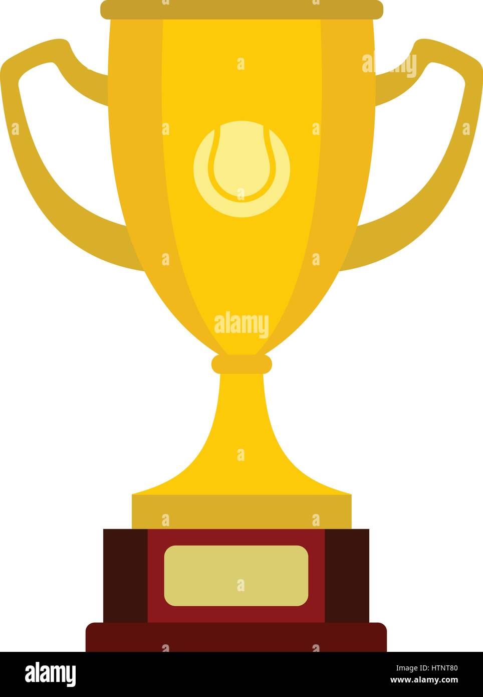 Gold cup icon, flat style Stock Vector Image & Art - Alamy