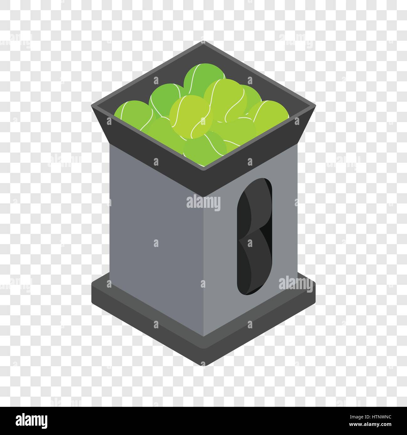 Tennis ball machine isometric hi-res stock photography and images - Alamy