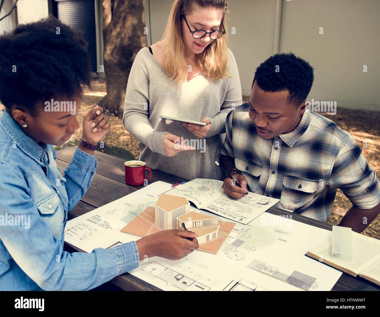 Friends People Group Teamwork Diversity Stock Photo - Alamy