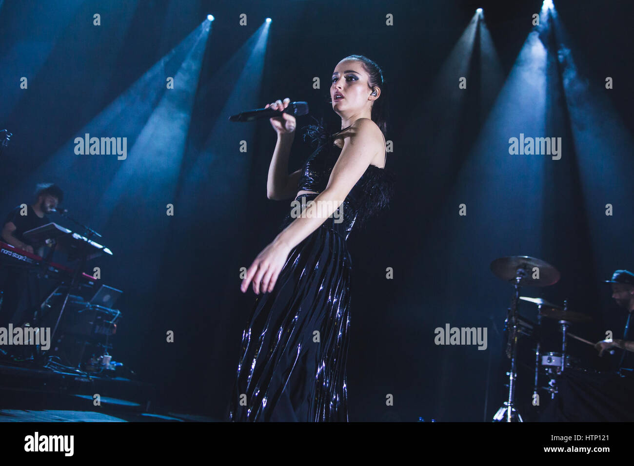 London, UK. 13th March, 2017. March 13, 2017 - American singer and songwriter, Jillian Rose Banks, known simply as Banks, performs in London at the Round House in Camden, 2017 Credit: Myles Wright/ZUMA Wire/Alamy Live News Stock Photo