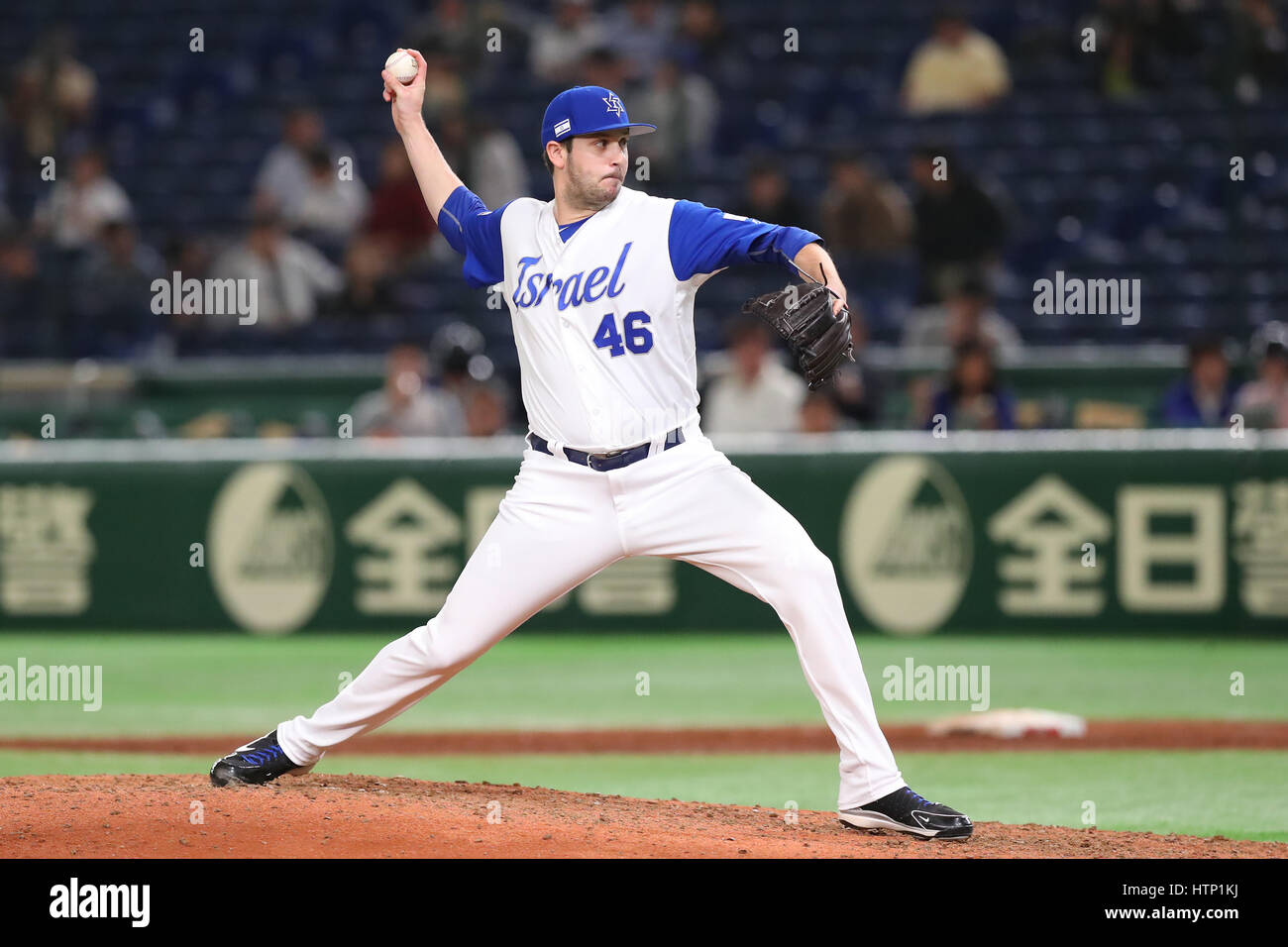 Tokyo, Japan. 12th Mar, 2017. Zach Thornton (ISR) WBC : 2017 World Baseball Classic Second Round Pool E Game between Cuba 1-4 Israel at Tokyo Dome in Tokyo, Japan . Credit: YUTAKA/AFLO SPORT/Alamy Live News Stock Photo