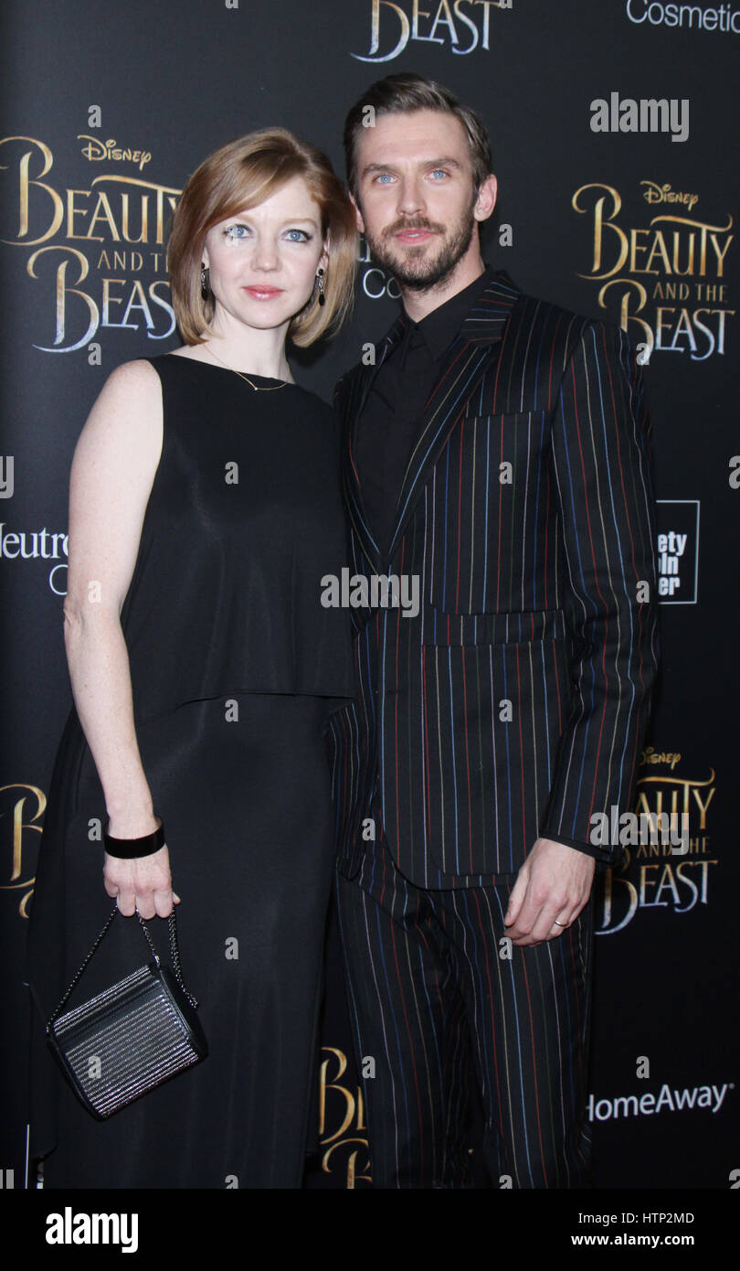 New York, USA 13th March, 2017 Susie Hariet, Dan Stevens attendsWalt Disney Pictures present a special screening of Beauty & the Beast at Alice Tully Hall Lincoln Center in New York March 13, 2017 Stock Photo
