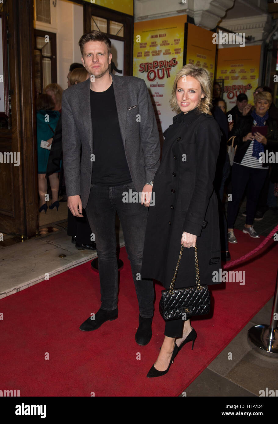 London, England 14 March. Jake Humphrey and Guest attend the 'Stepping