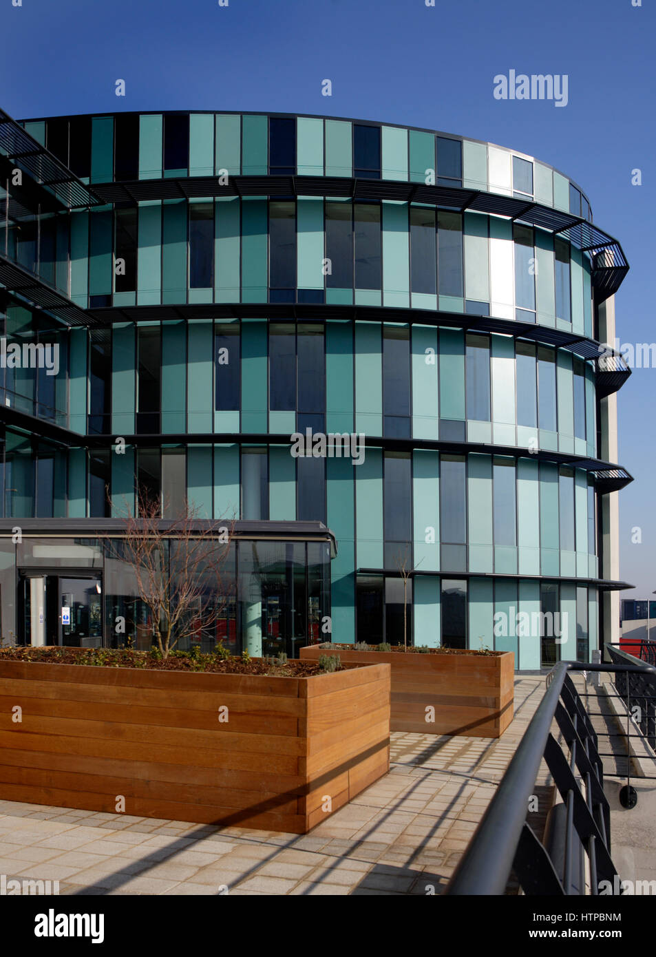 Ellipse Building in Swansea, West Glamorgan, Wales, United Kingdom Stock Photo