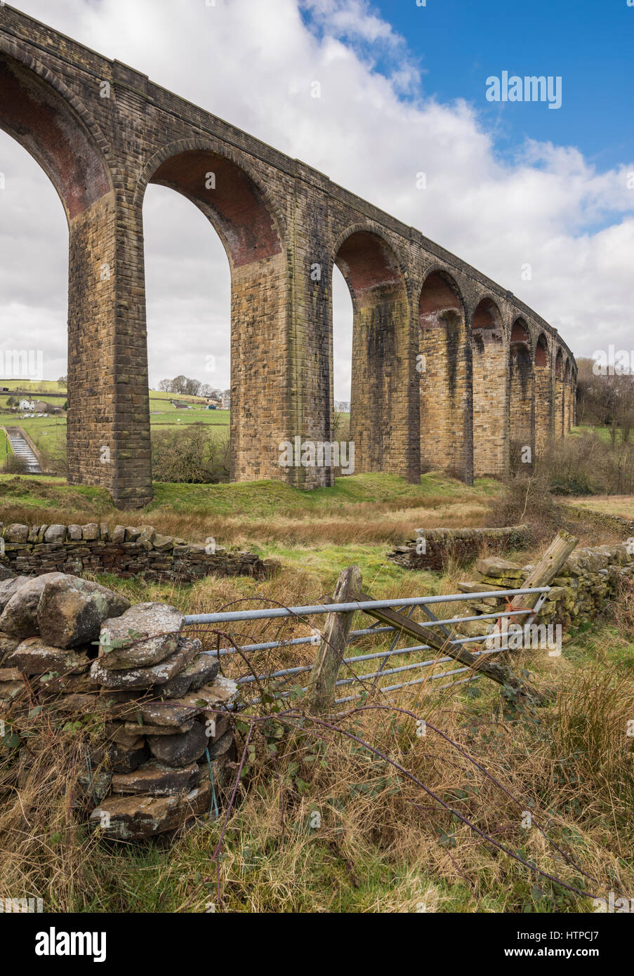 The stunning Hewenden Viaduct near Cullingworth, Bradford, West