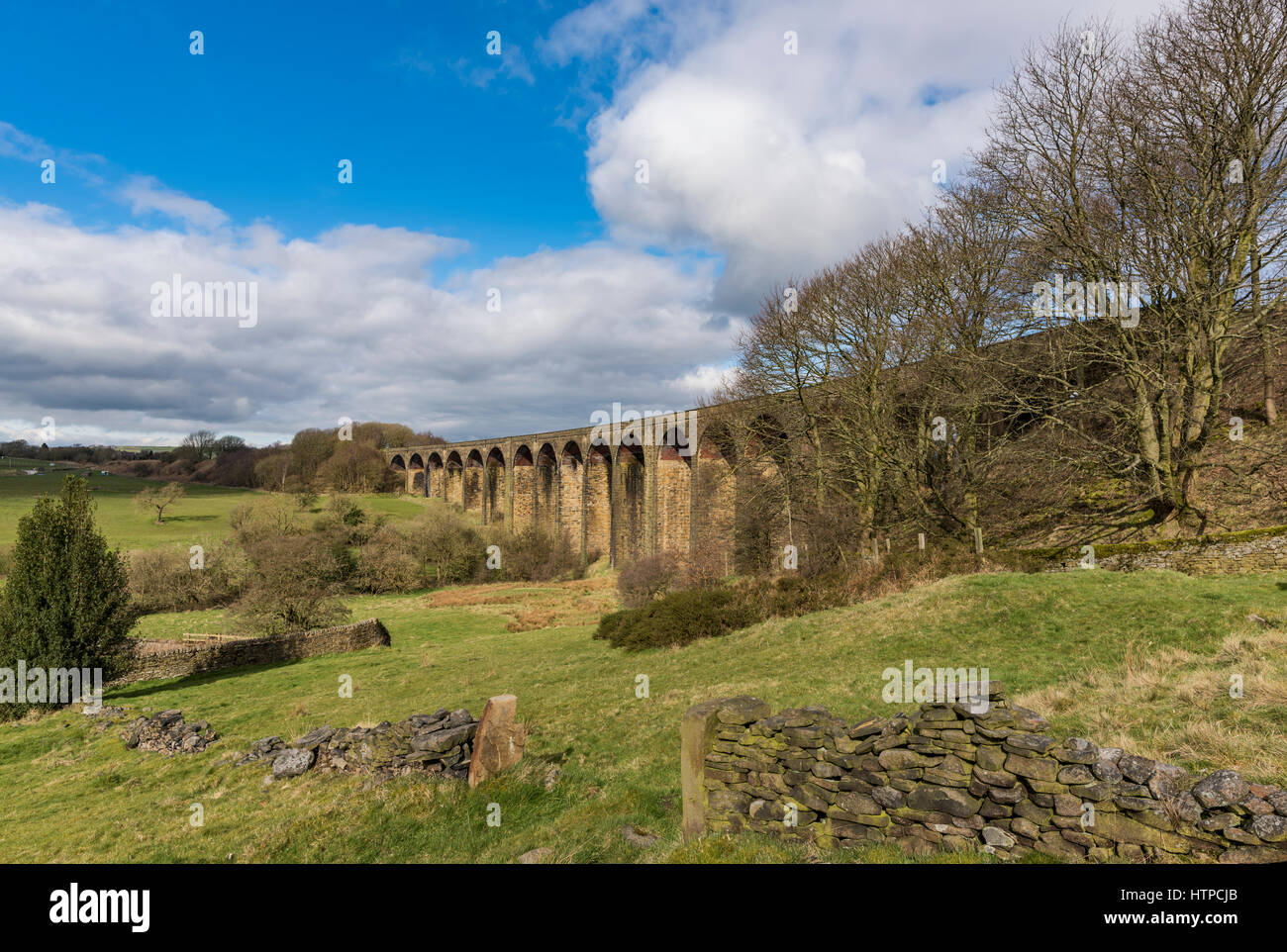 The stunning Hewenden Viaduct near Cullingworth, Bradford, West