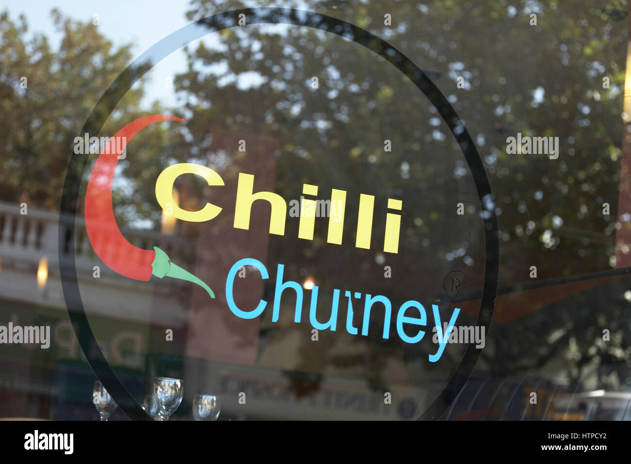 Chilli Chutney sign Stock Photo - Alamy