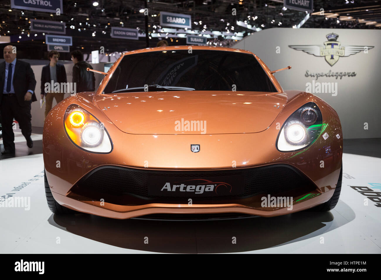 Artega Scalo Superelettre electric car by Touring at the 87th International Geneva Motor Show. Stock Photo