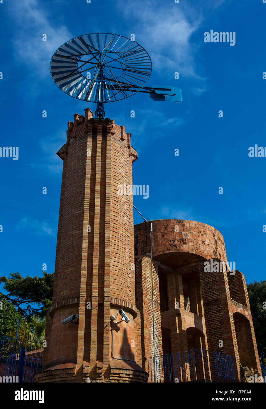 Windmill or Molino at Casa Armet - Modernist Architecture, Sant Cugat des Valles Stock Photo