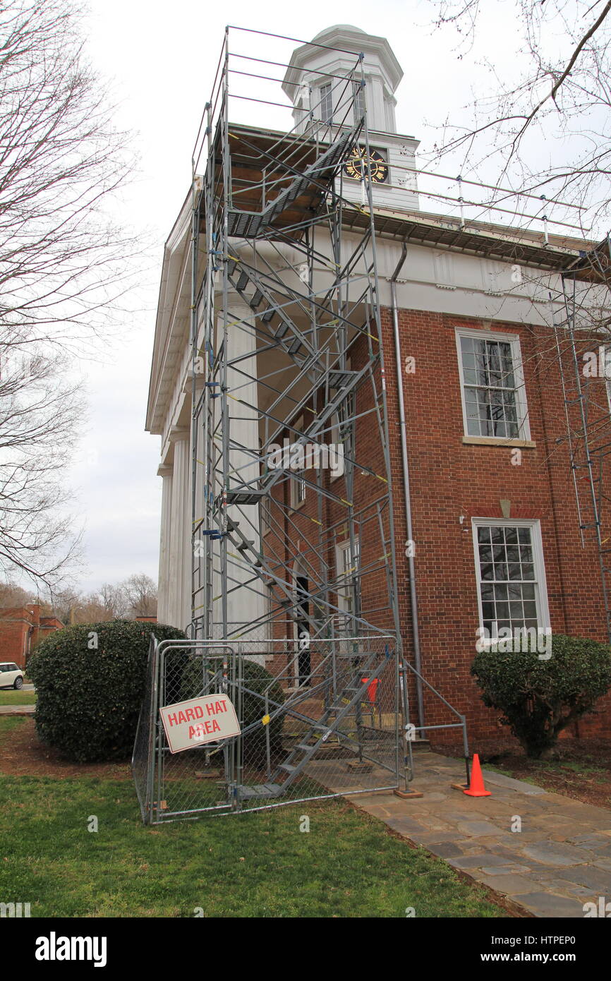 Courthouse under repairs Hillsborough North Carolina Stock Photo Alamy