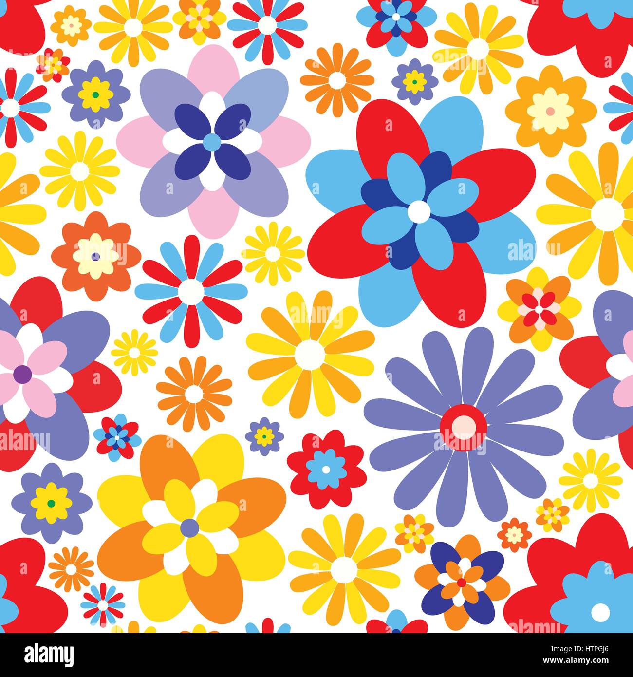 Floral seamless pattern. Flower background. Flourish garden texture Stock Vector
