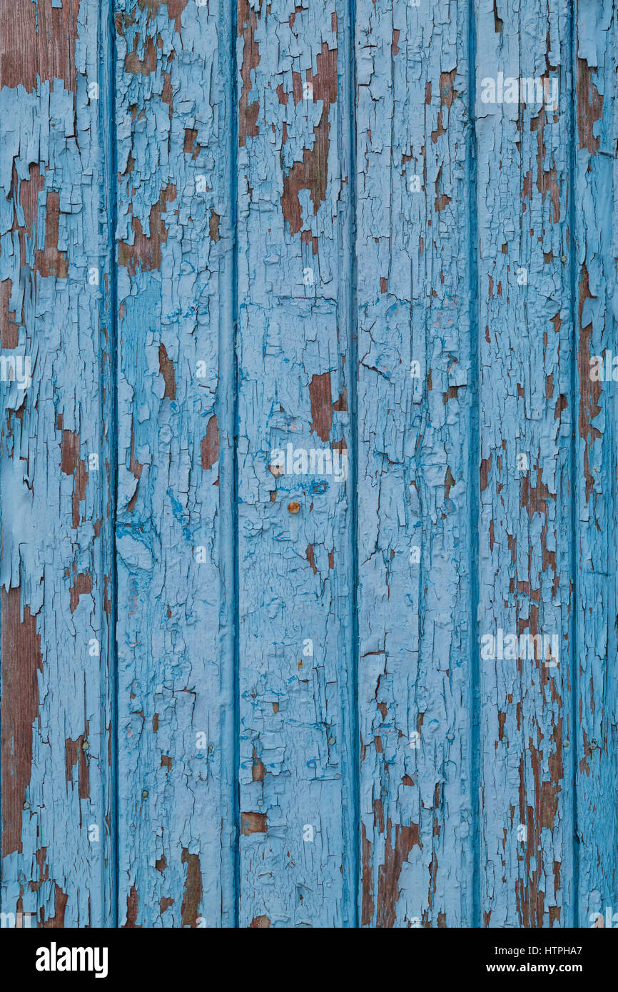 Blue vintage wood background with peeling paint horizontal Stock Photo ...