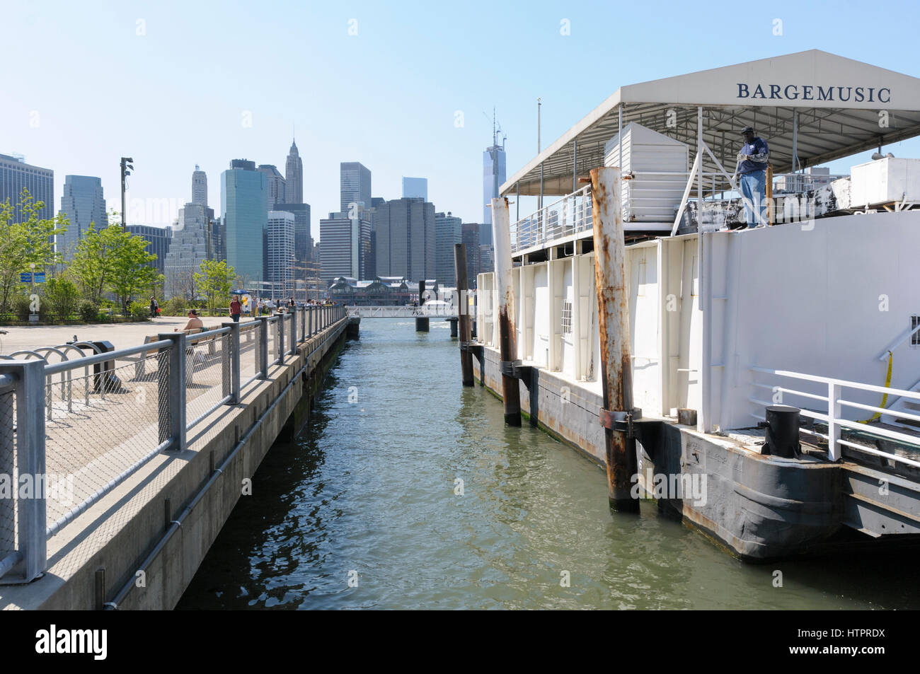 Bargemusic, classical music venue, Manhattan skyline, former coffee