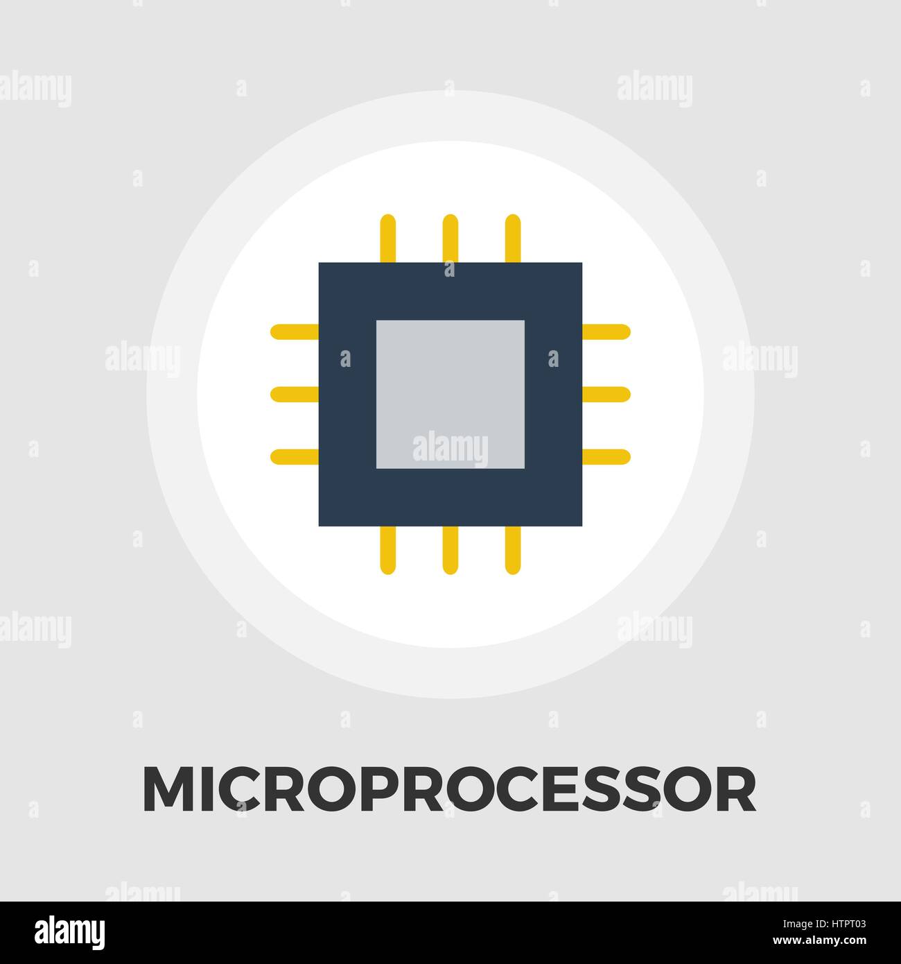 Cpu Icon Microprocessor Processor Symbol Stock Photos & Cpu Icon