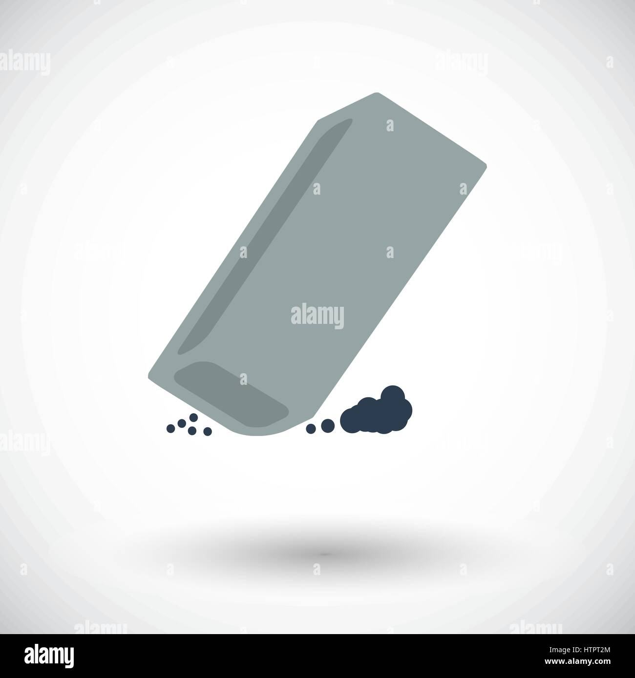 Eraser. Single flat icon on white background. Vector illustration Stock ...
