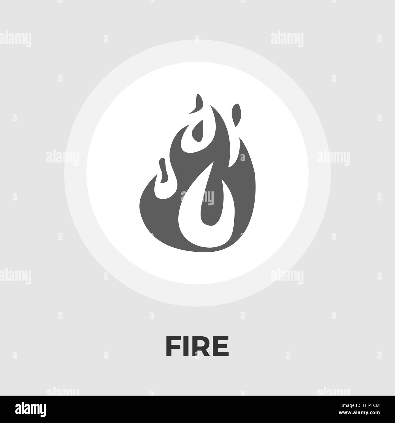 Fire icon vector. Flat icon isolated on the white background. Editable ...