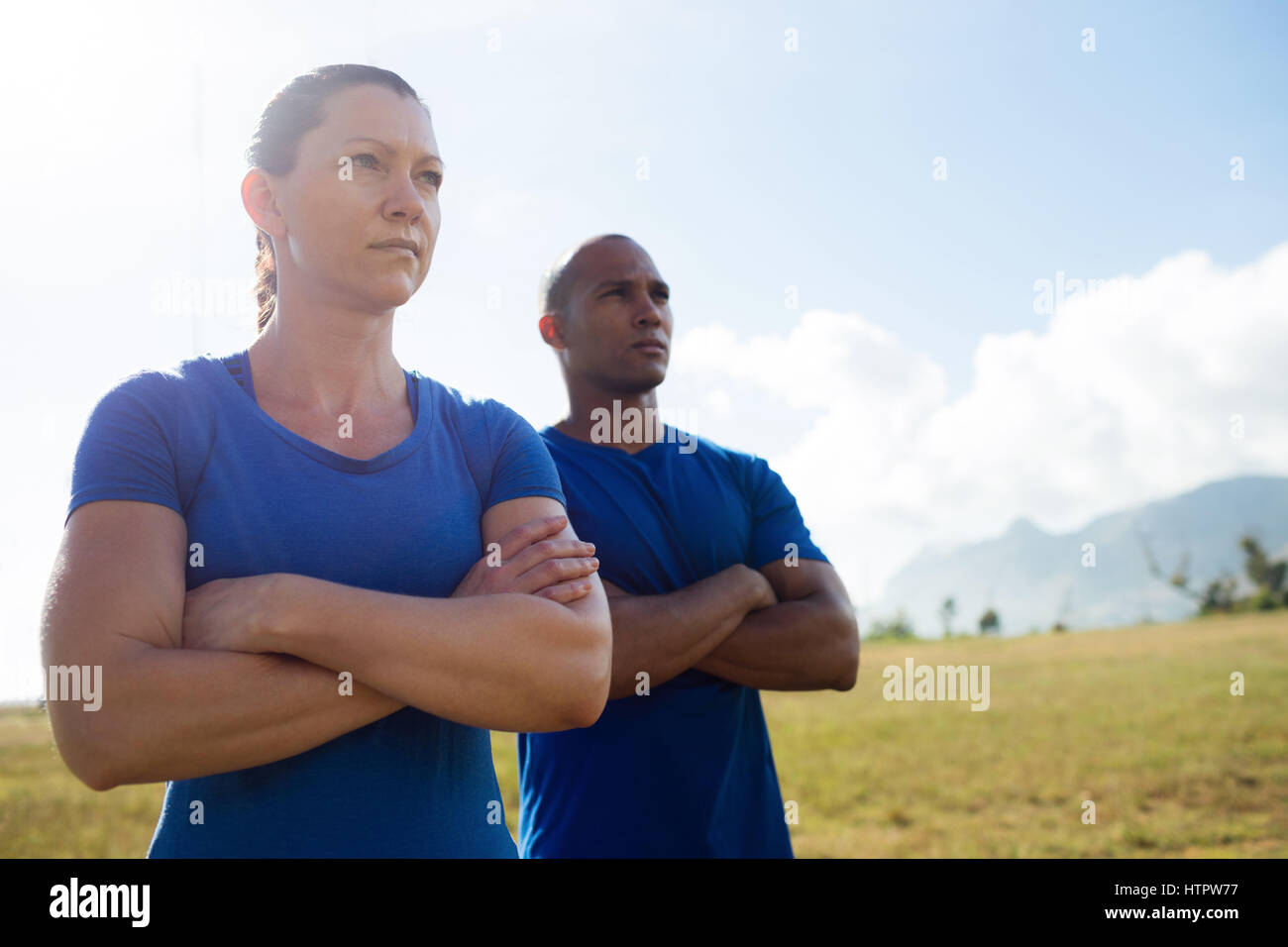 Female coach standing bootcamp hi-res stock photography and images - Alamy
