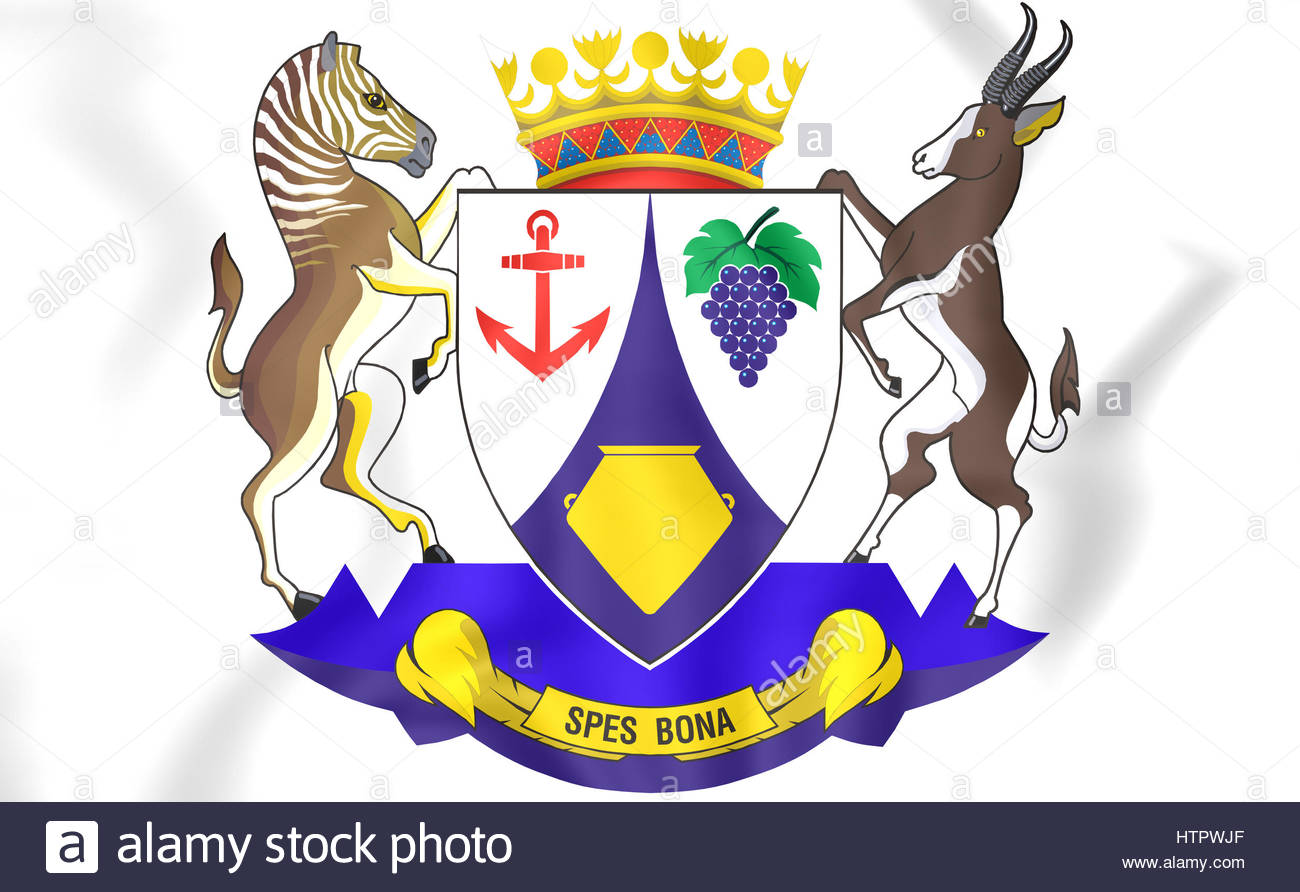 Flag of Western Cape Province, South Africa. 3D Illustration Stock ...