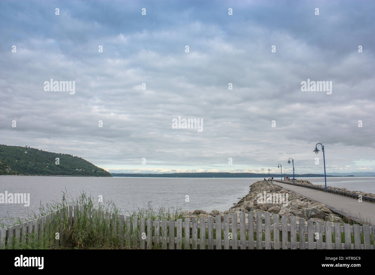 pier in BaieSaintPaul charlevoix Stock Photo Alamy