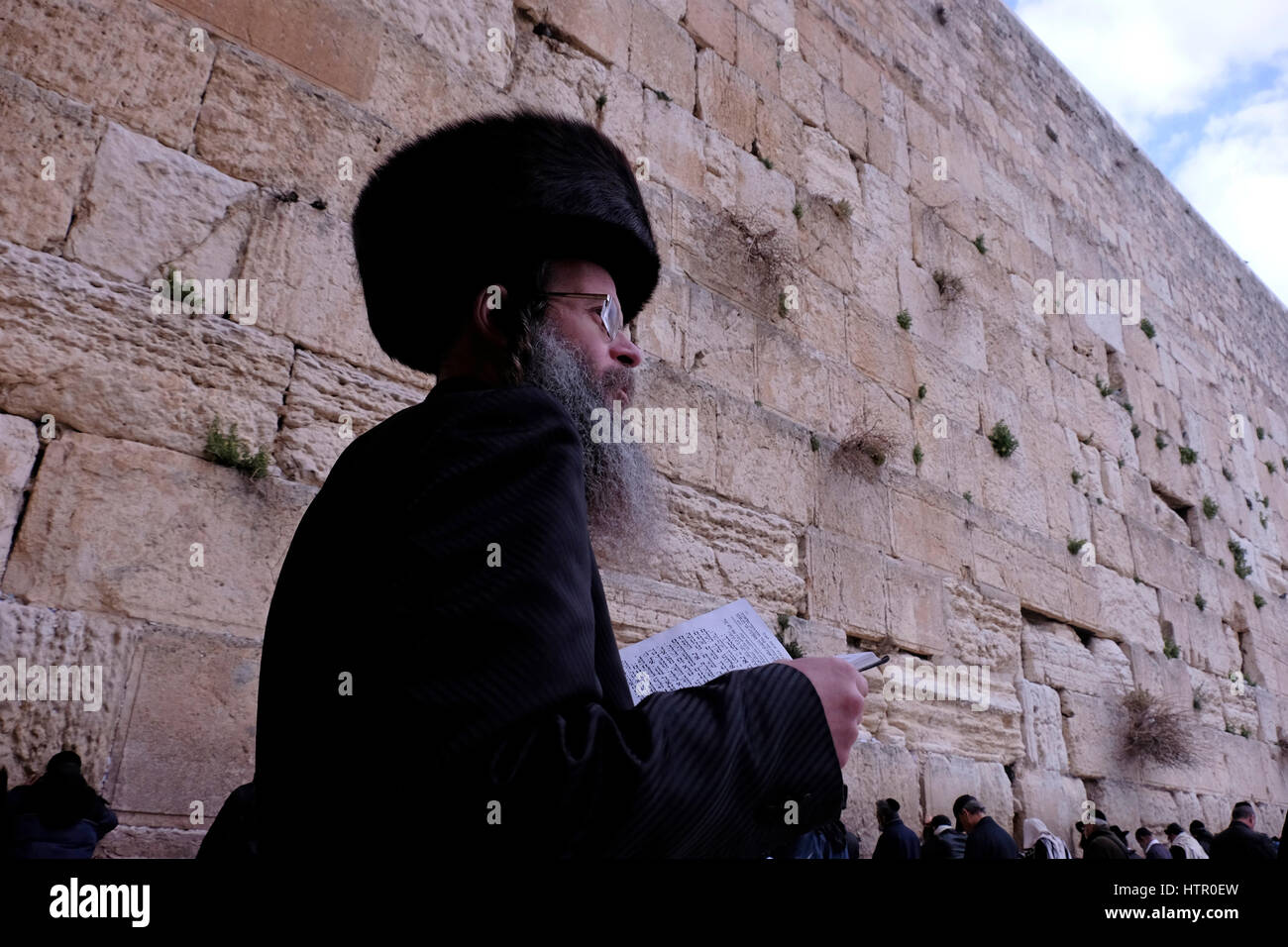 Ultra orthodox Jews wearing a shtreimel fur hat worn by many ...