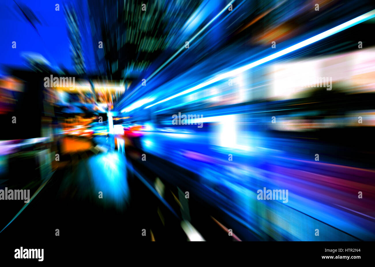 moving traffic light trails at night Stock Photo - Alamy