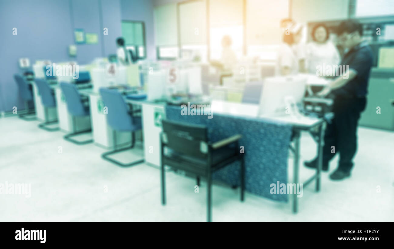 Laboratory interior out of focus Stock Photo