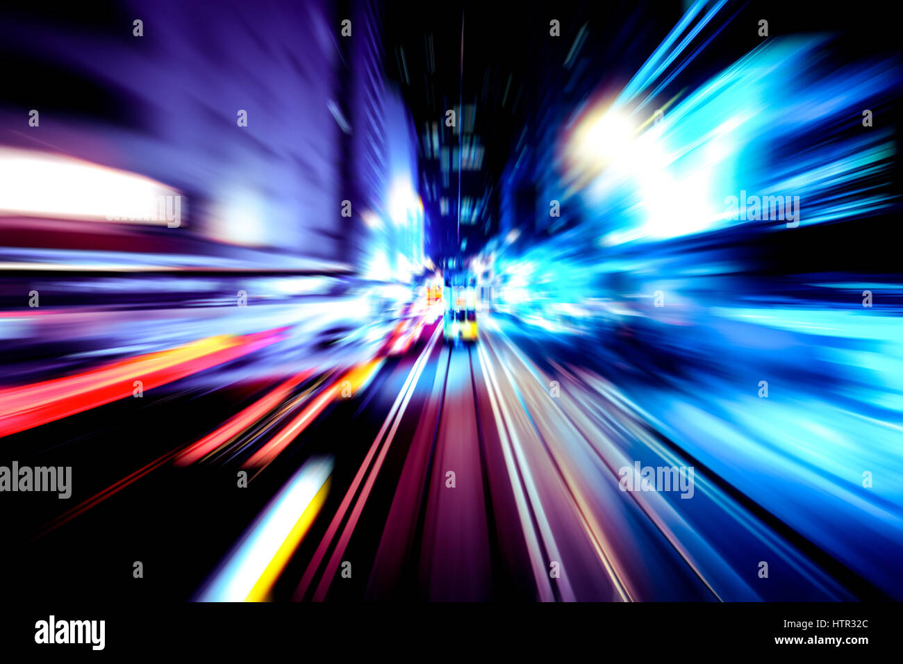 moving traffic light trails at night Stock Photo - Alamy