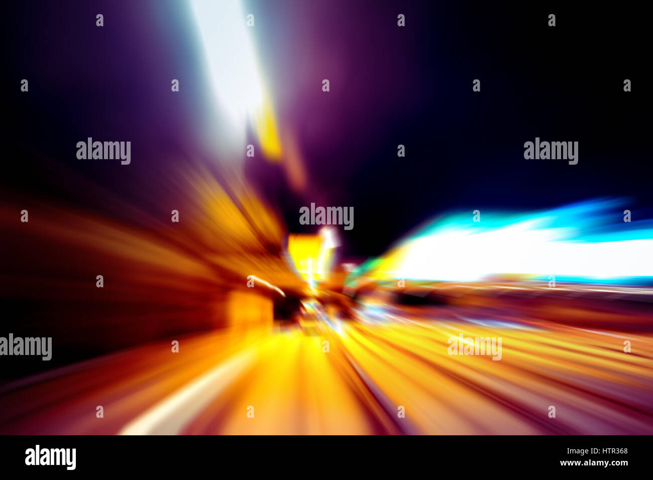 moving traffic light trails at night Stock Photo - Alamy