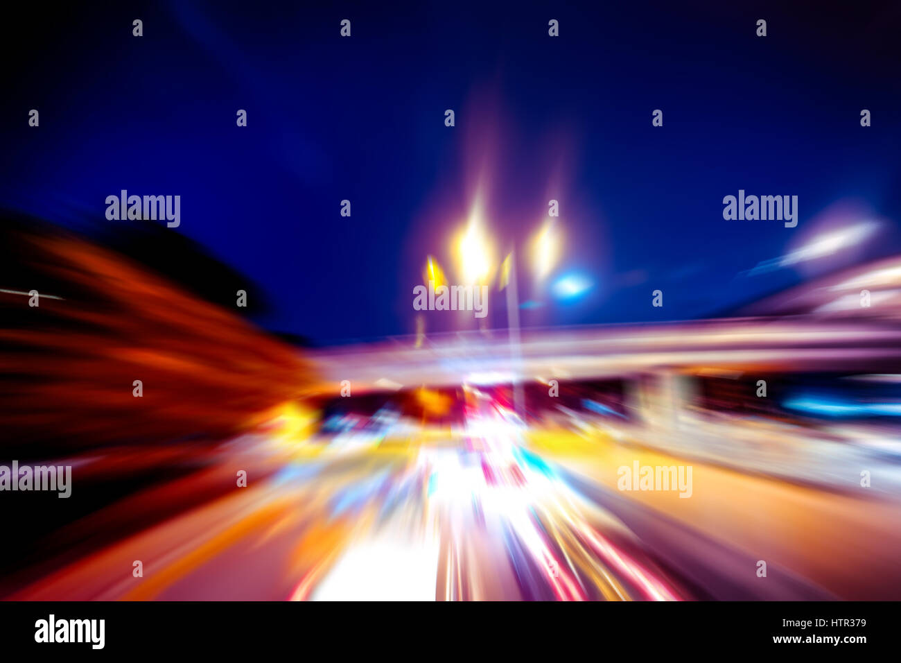 moving traffic light trails at night Stock Photo - Alamy