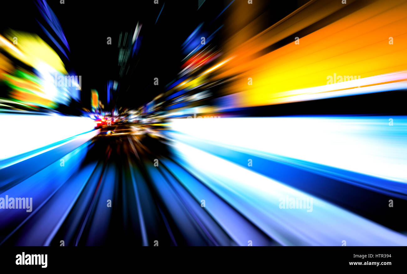 moving traffic light trails at night Stock Photo - Alamy