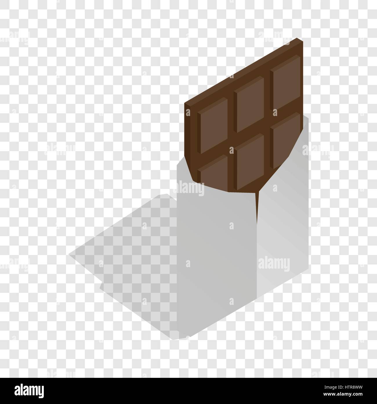 Dark chocolate isometric icon Stock Vector Image & Art - Alamy