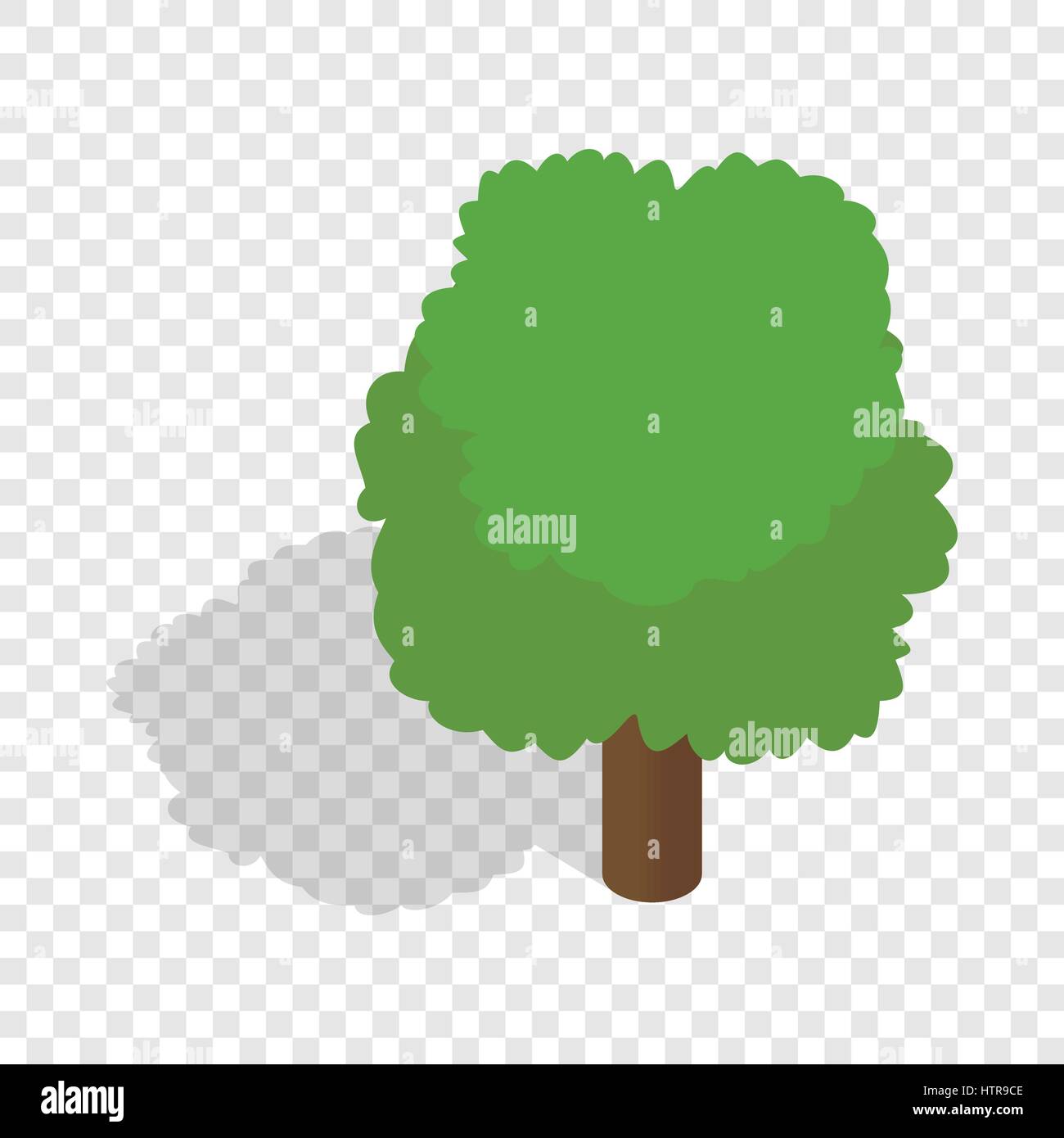 Fluffy tree isometric icon Stock Vector Image & Art - Alamy